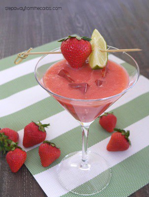 Low Carb Keto strawberry daiquiri