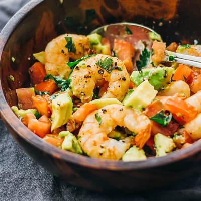 Shrimp avocado salad