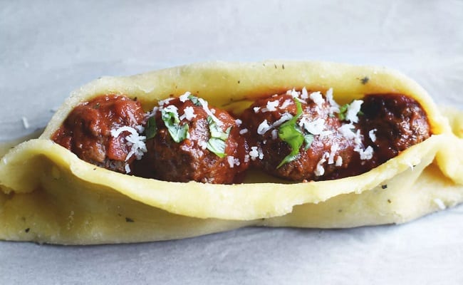 Low carb meatball sub