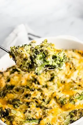 Keto broccoli cheese casserole
