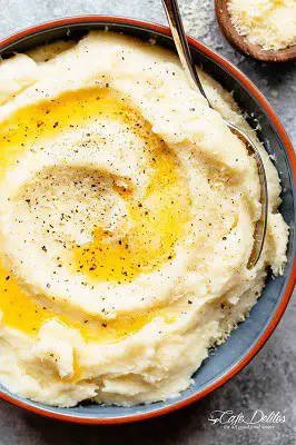 Keto mashed cauliflower