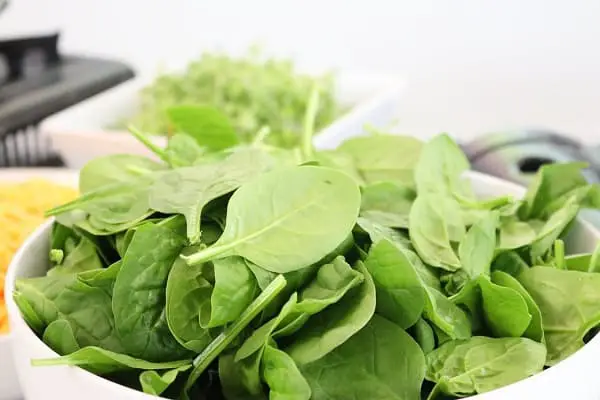 Bowl of spinach