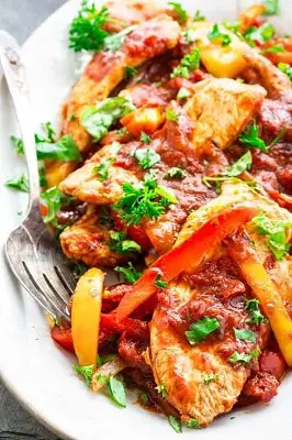 Low carb turkey and peppers