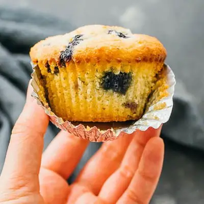 Low-carb blueberry muffins