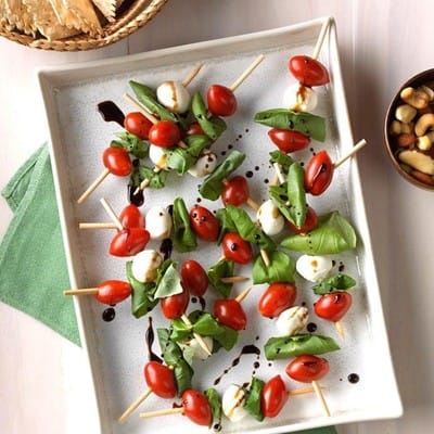 Caprese salad kabobs