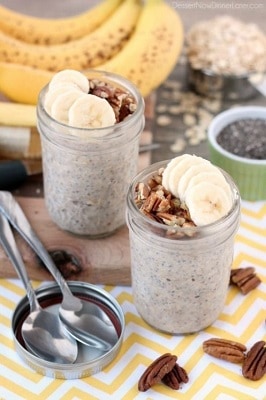 Banana bread overnight oats