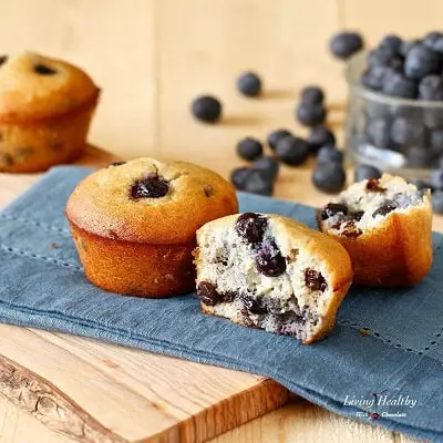 paleo blueberry muffin
