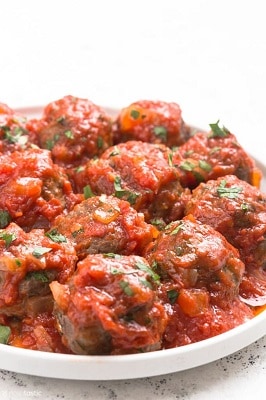 KETO MEATBALLS WITH MARINARA SAUCE