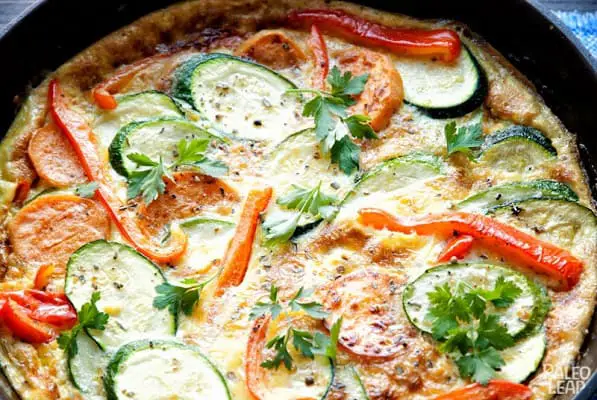 ZUCCHINI AND SWEET POTATO FRITTATA