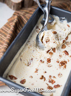 Keto pecan ice cream