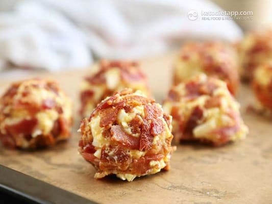 Bacon and egg fat bombs