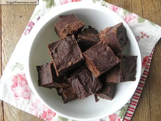 Keto crockpot recipes - sugar free brownies in a bowl
