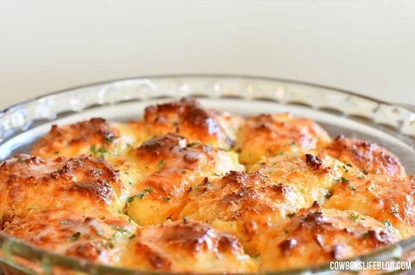 Keto cheddar bacon biscuits on a plate