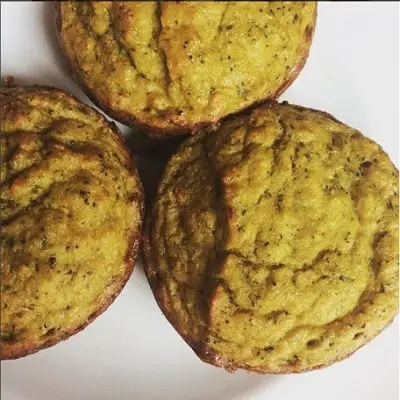 Savory keto veggie muffin