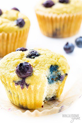 coconut flour blueberry muffins