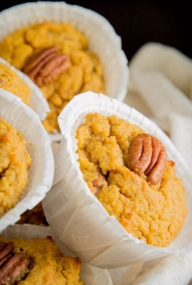 Low carb pumpkin spiced muffins