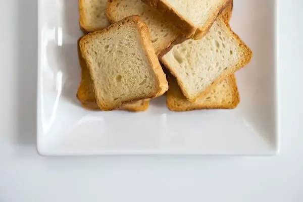 slices of white bread