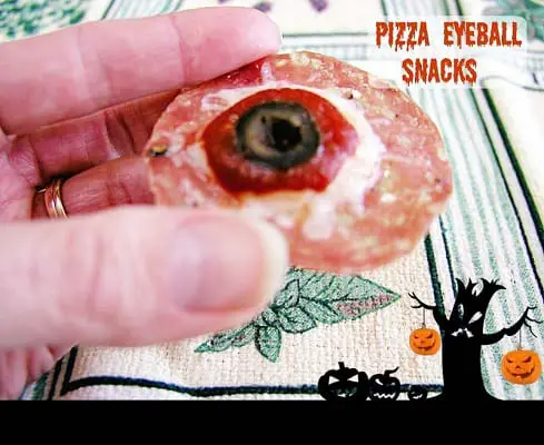 Keto halloween snacks in the shape of an eyeball