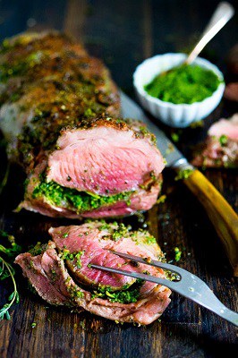 Keto herb crusted leg of lamb for easter