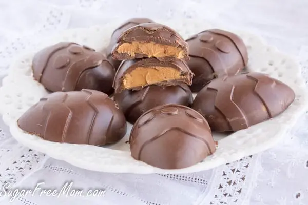 Low carb peanut butter easter eggs
