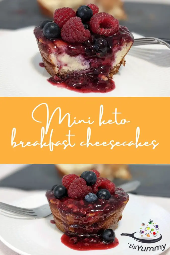 Mini Keto Breakfast Cheesecakes with Almond Crust