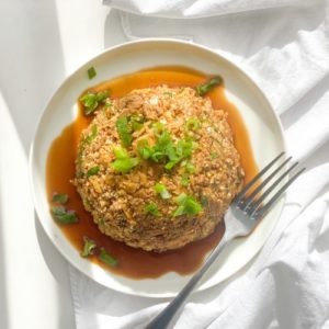 keto fried rice with pork