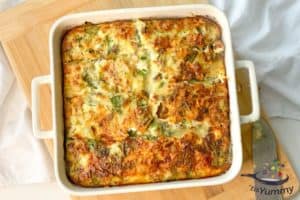 Keto Cottage Cheese, Egg and Sausage Frittata - 'Tis Yummy!