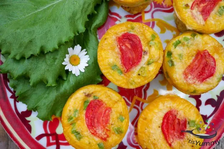 keto egg muffins with sausage feature image